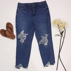 American Eagle Ripped Mom Jeans